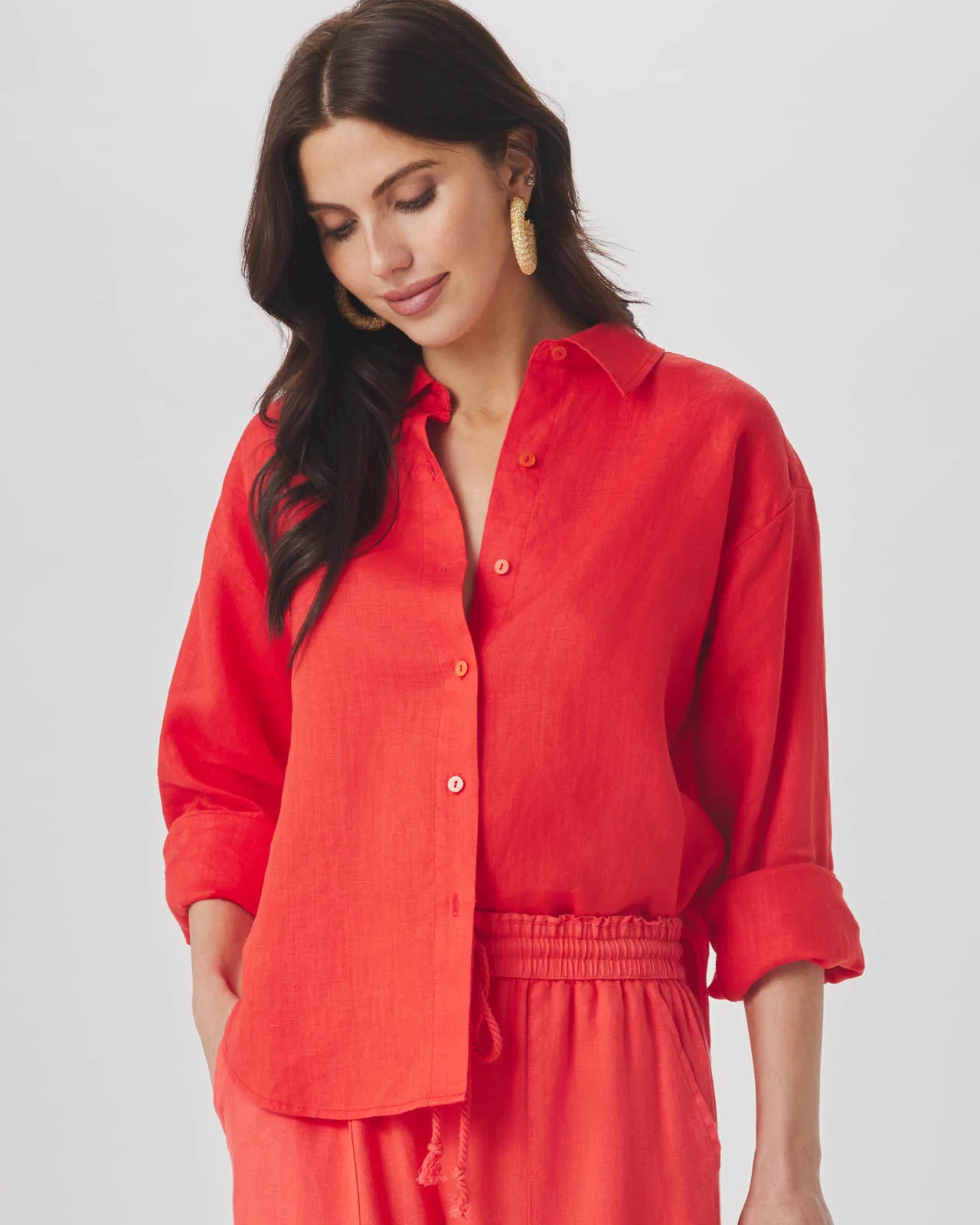 Stella Linen Button Down - Image 8