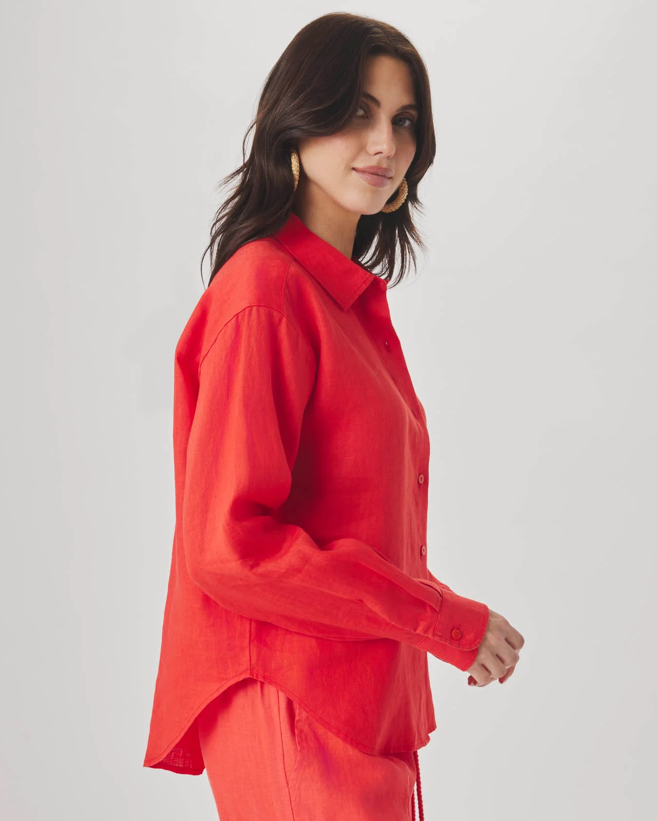 Stella Linen Button Down - Image 9