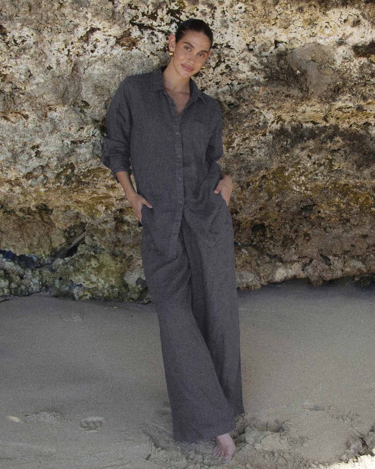 Stella Linen Button Down Shirt - Image 10