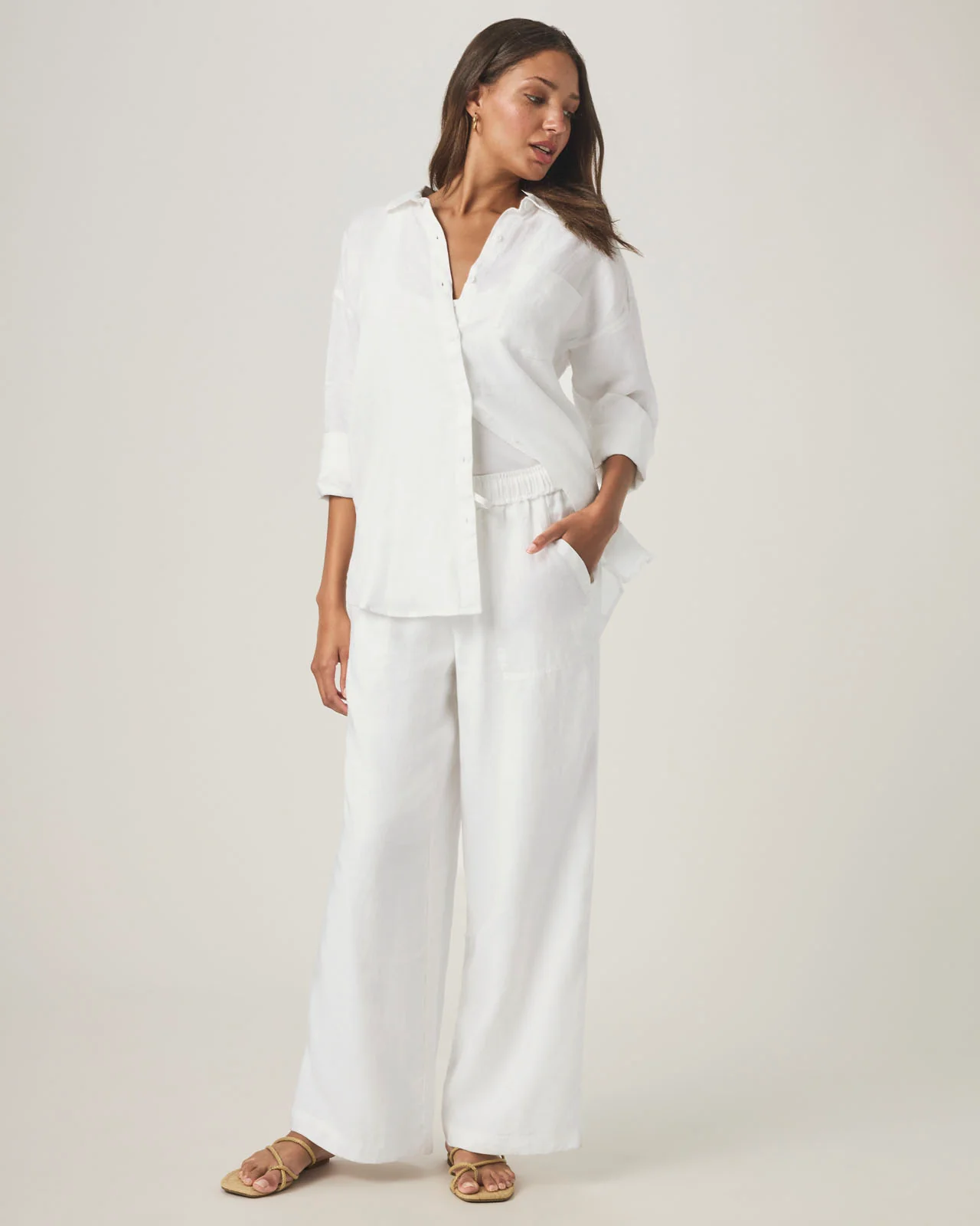 Stella Linen Button Down Shirt - Image 16