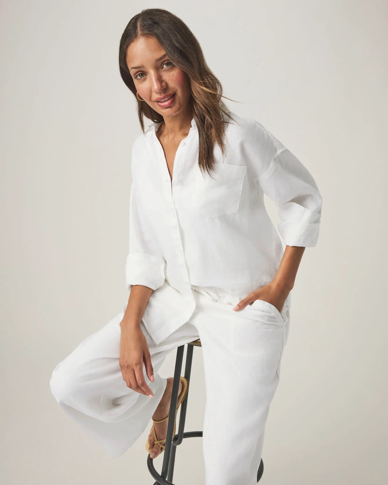 Stella Linen Button Down Shirt - Image 20