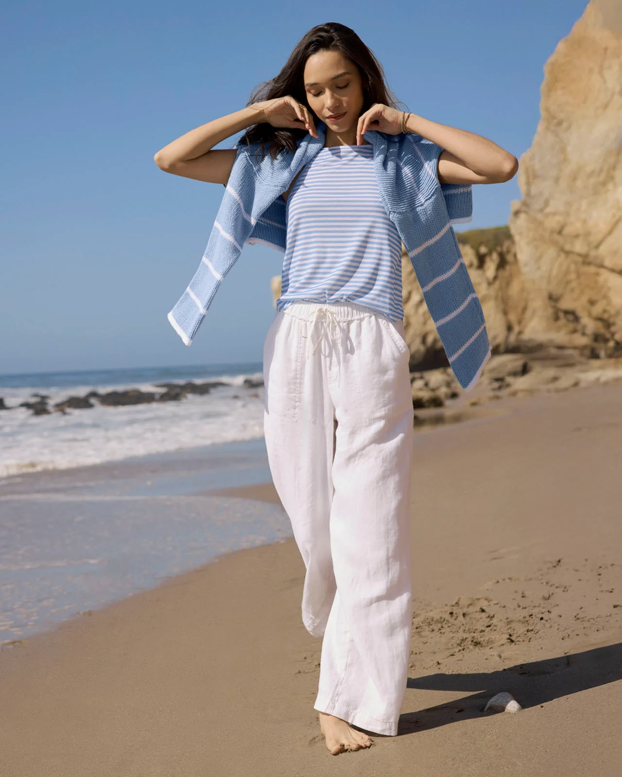 Stella Linen Full Length Pant - Image 15