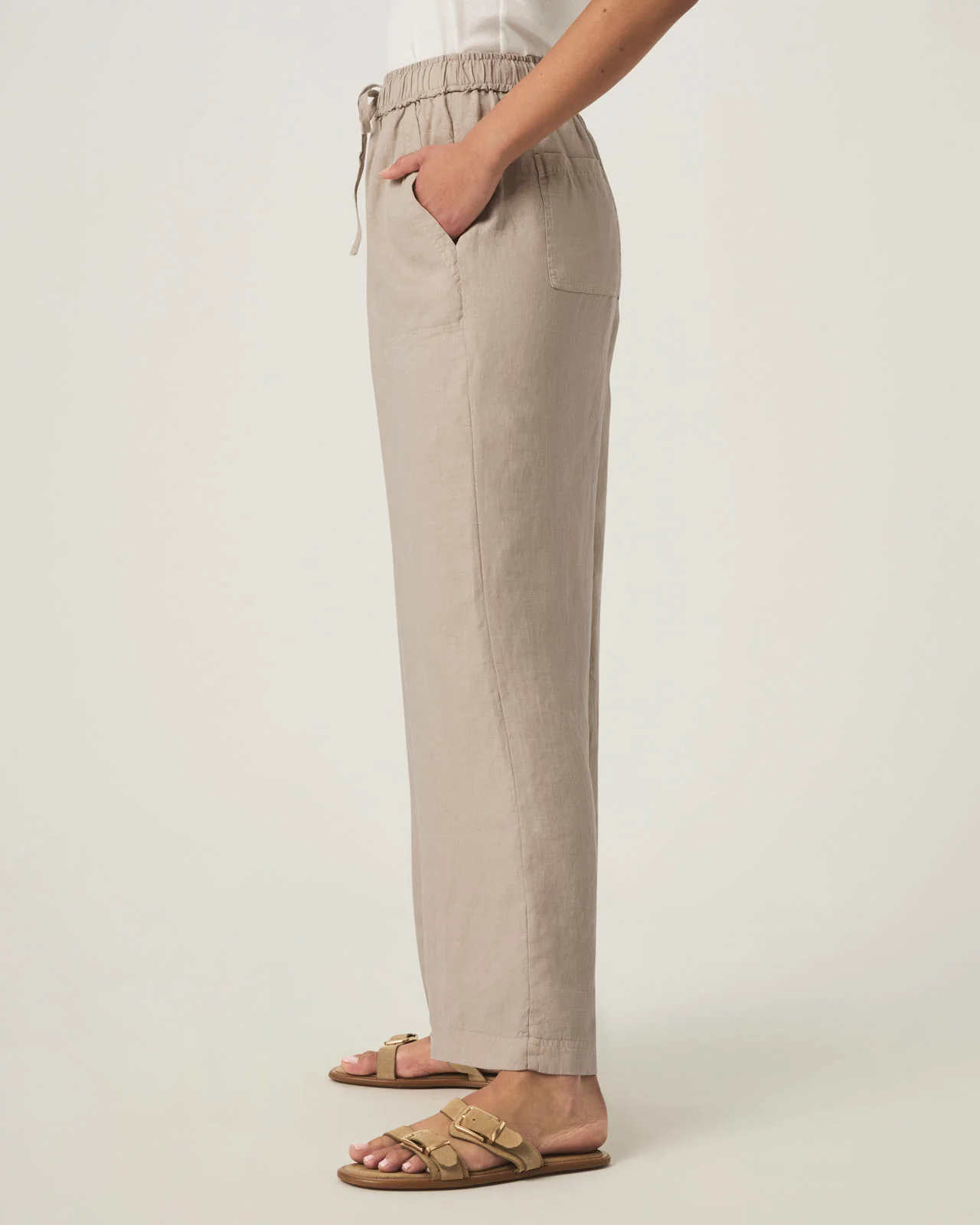 Stella Linen Full Length Pant - Image 4