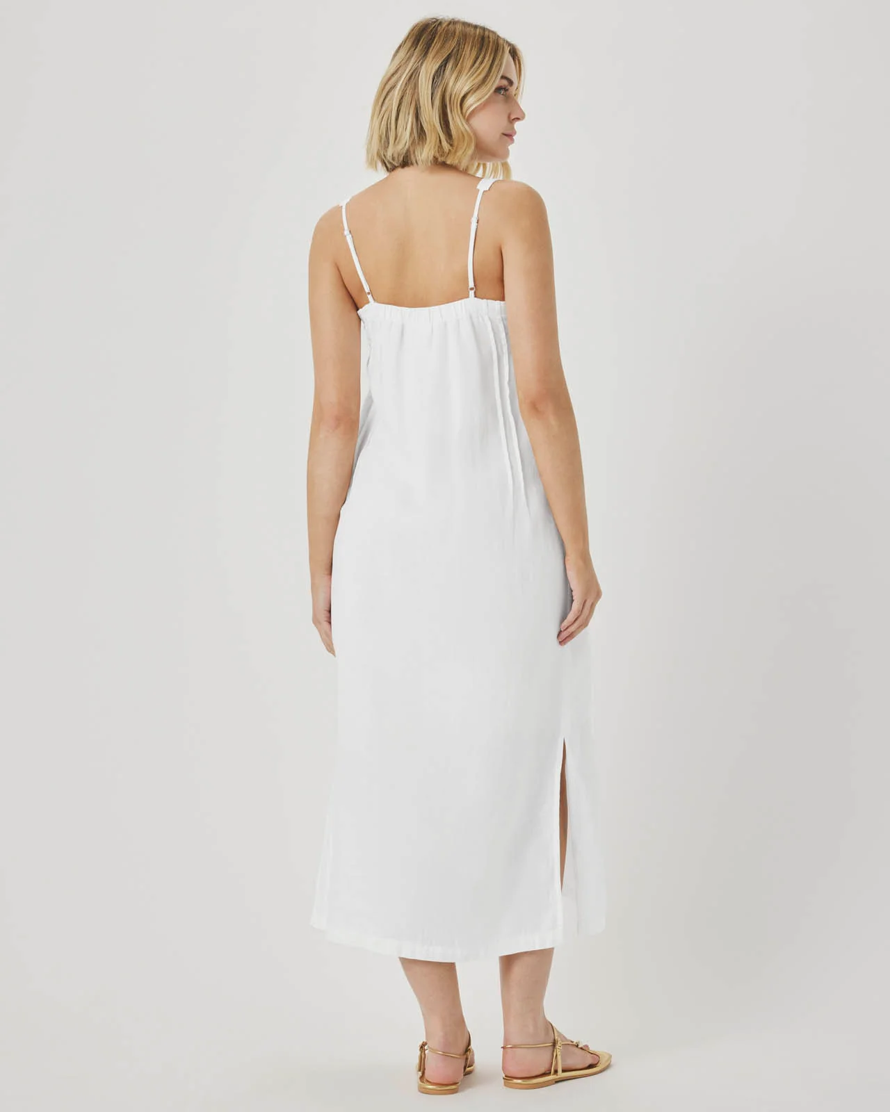 Stella Linen Midi Dress - Image 5