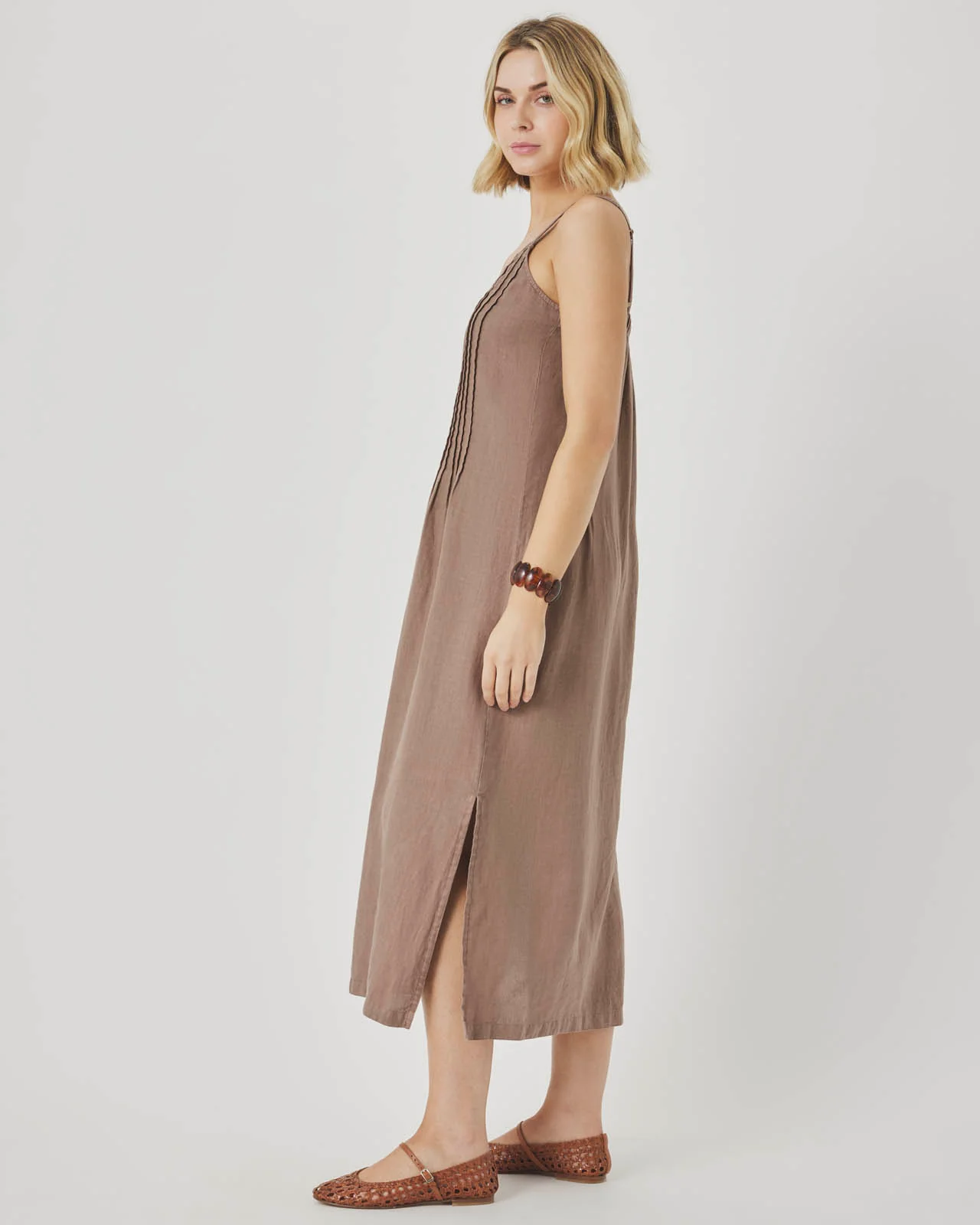 Stella Linen Midi Dress - Image 7