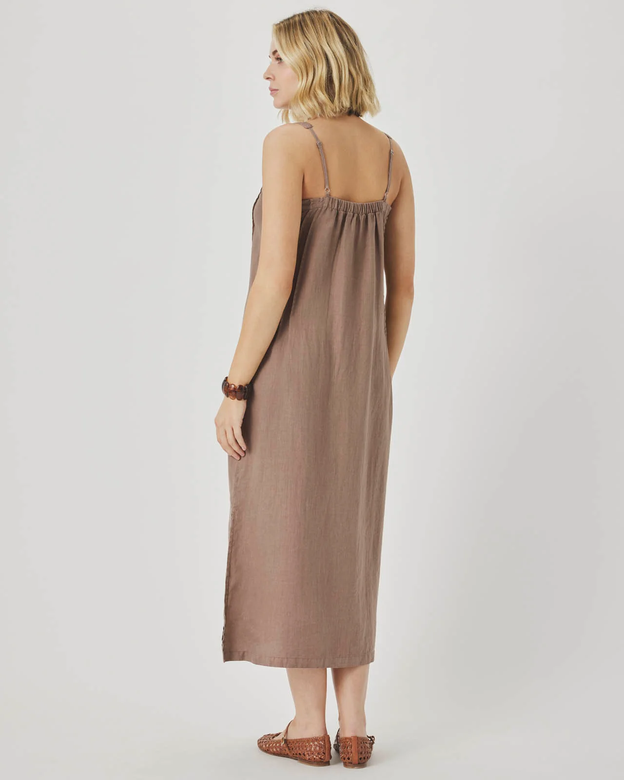 Stella Linen Midi Dress - Image 8