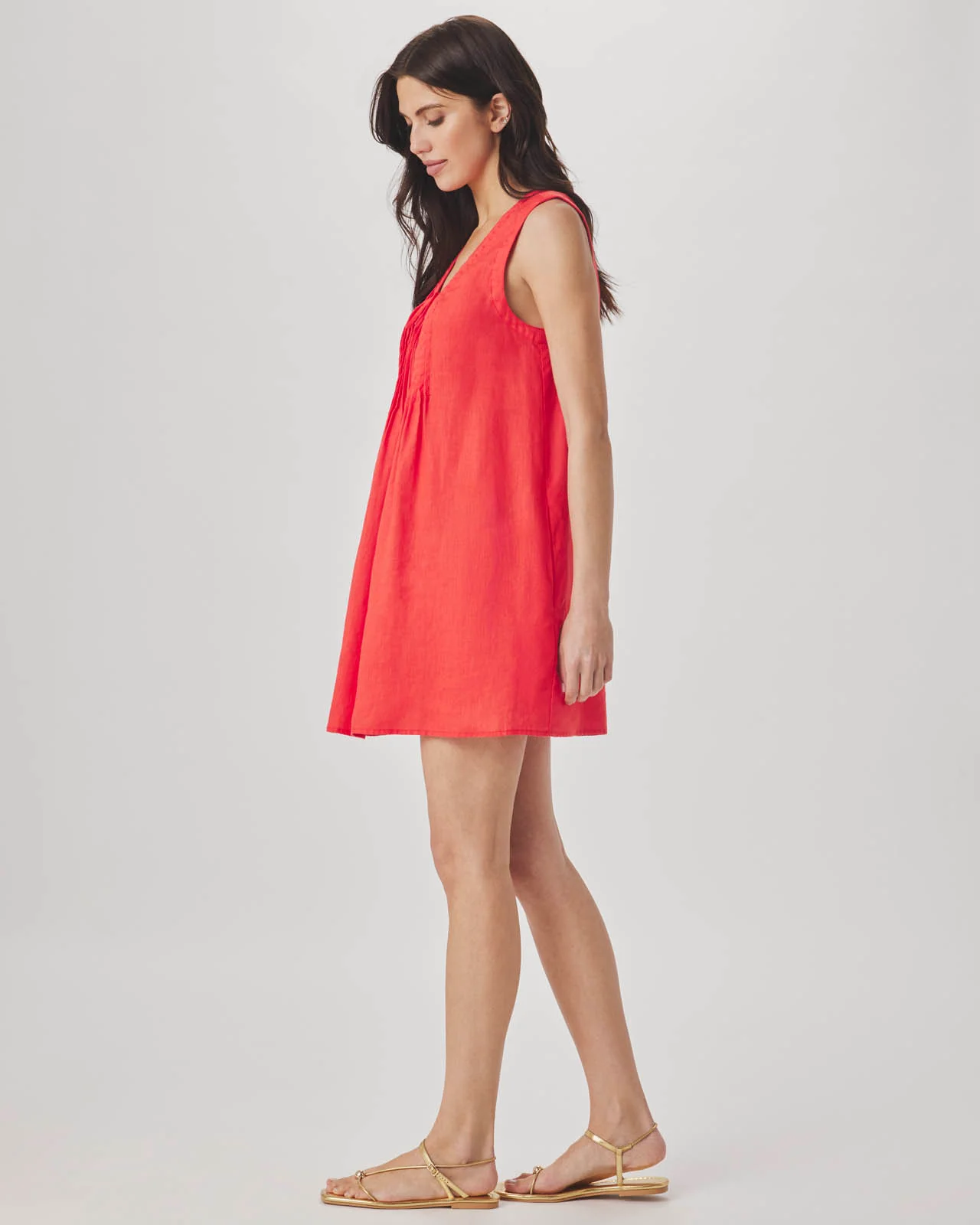 Stella Linen Mini Dress - Image 8