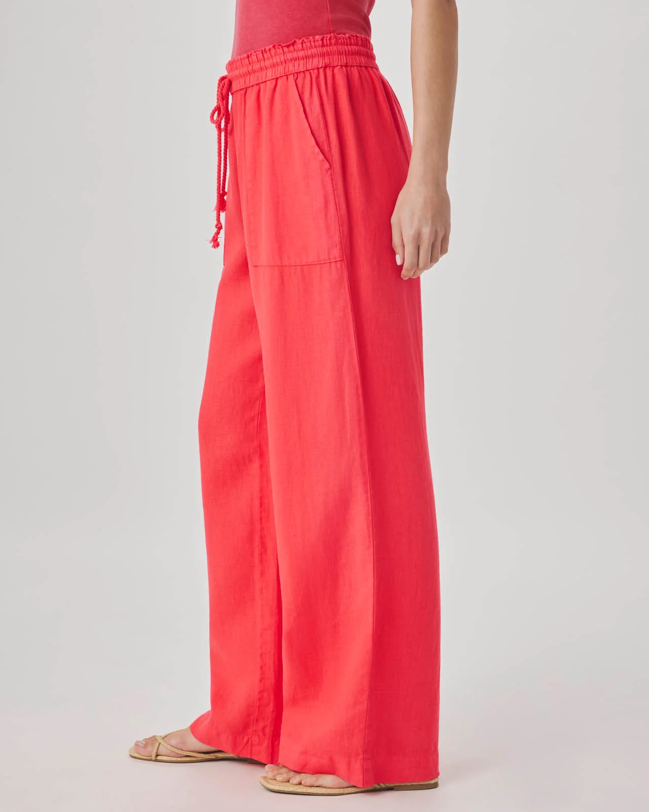 Stella Linen Paperbag Pant - Image 10