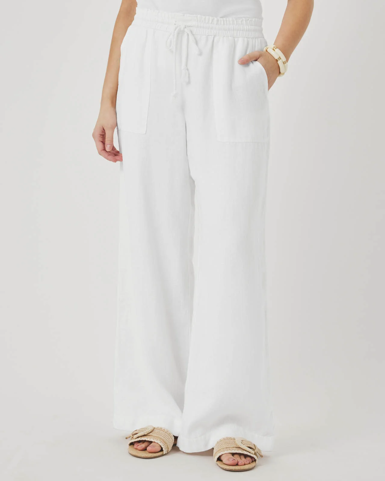 Stella Linen Paperbag Pant - Image 13