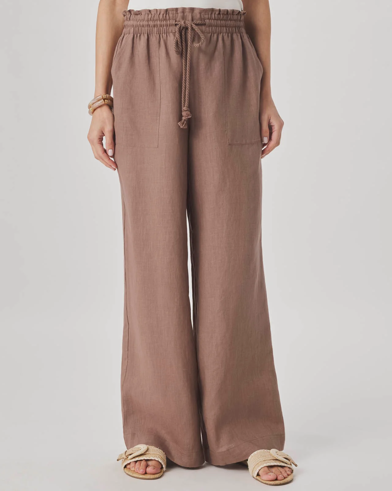 Stella Linen Paperbag Pant - Image 18