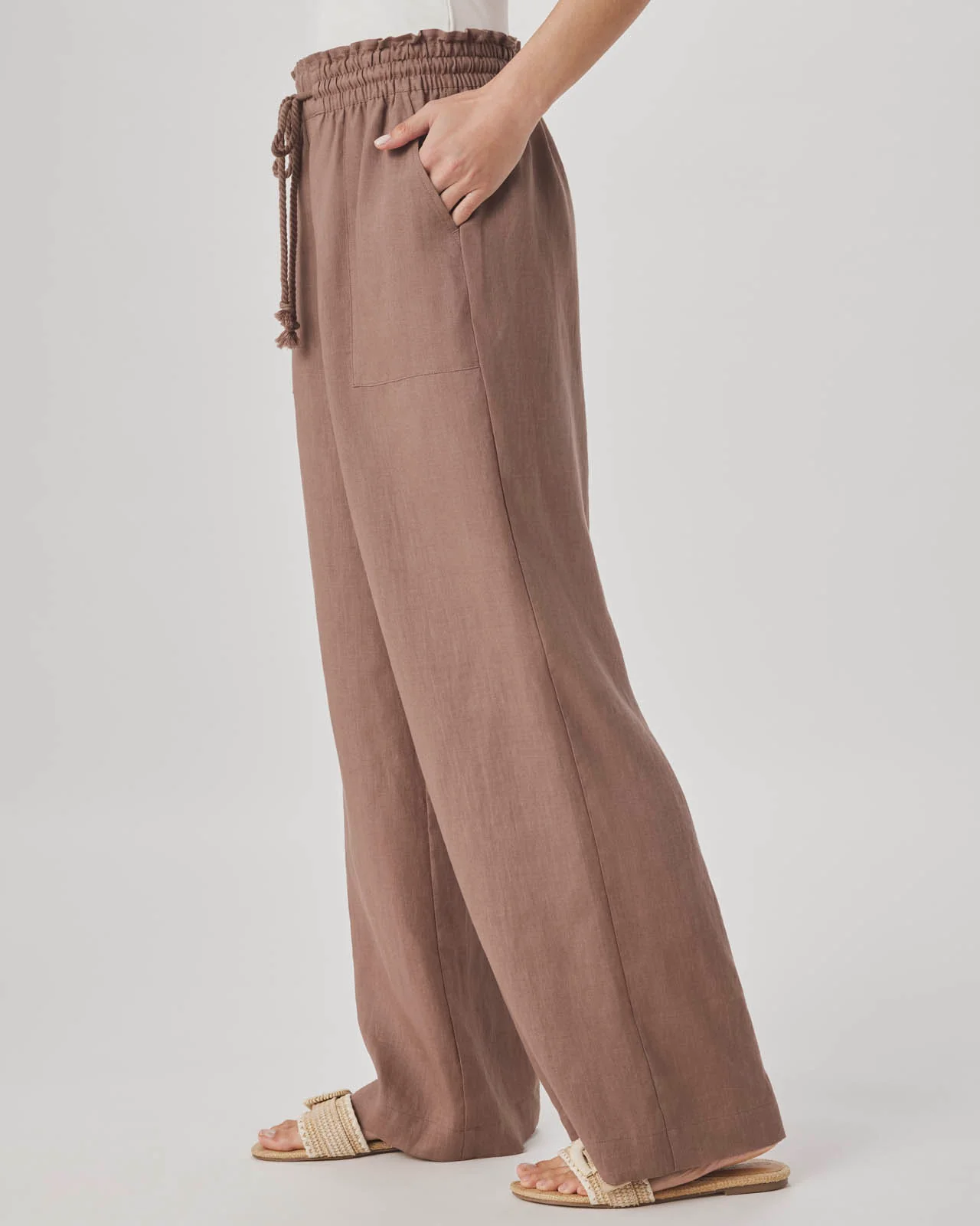 Stella Linen Paperbag Pant - Image 19