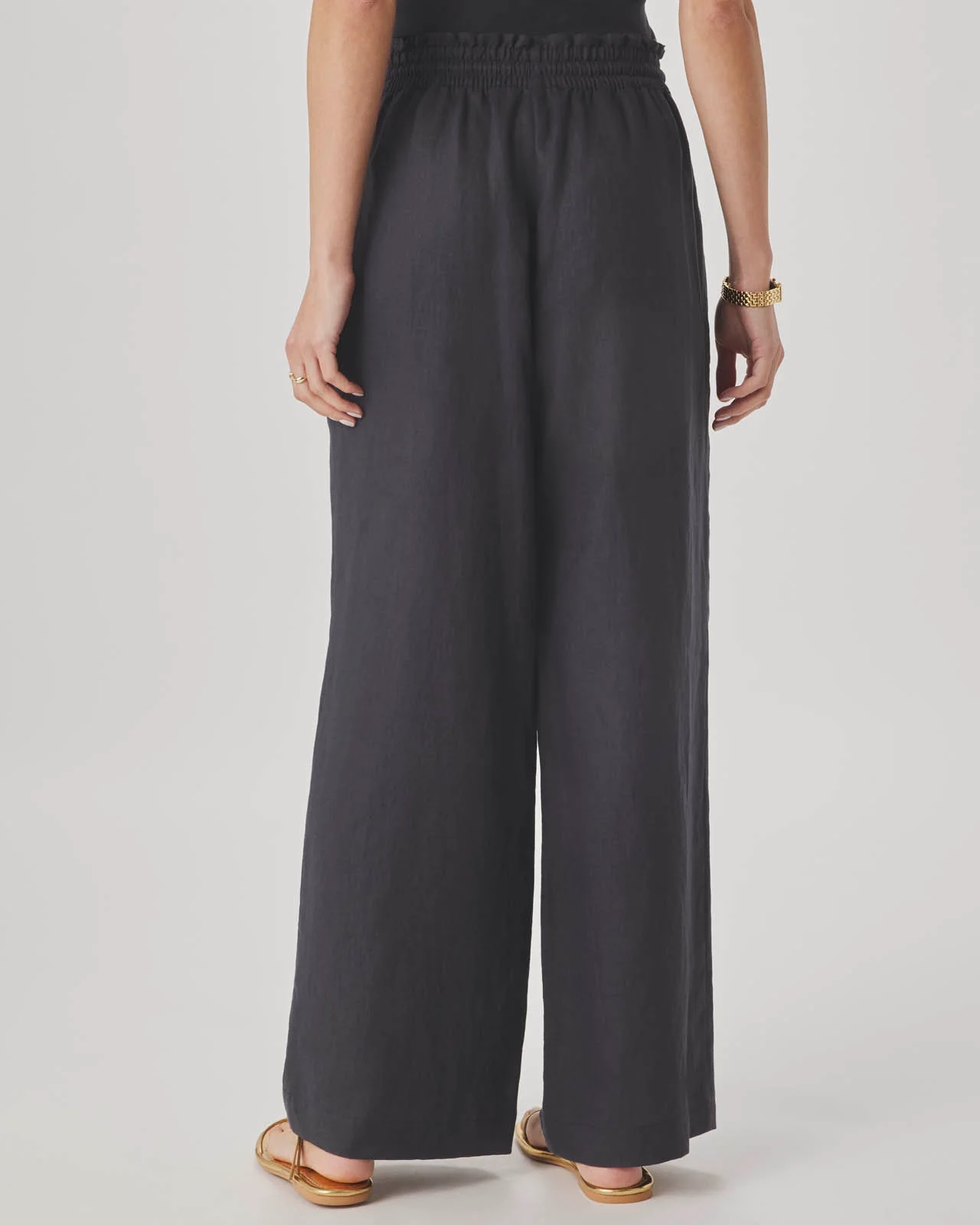 Stella Linen Paperbag Pant - Image 7