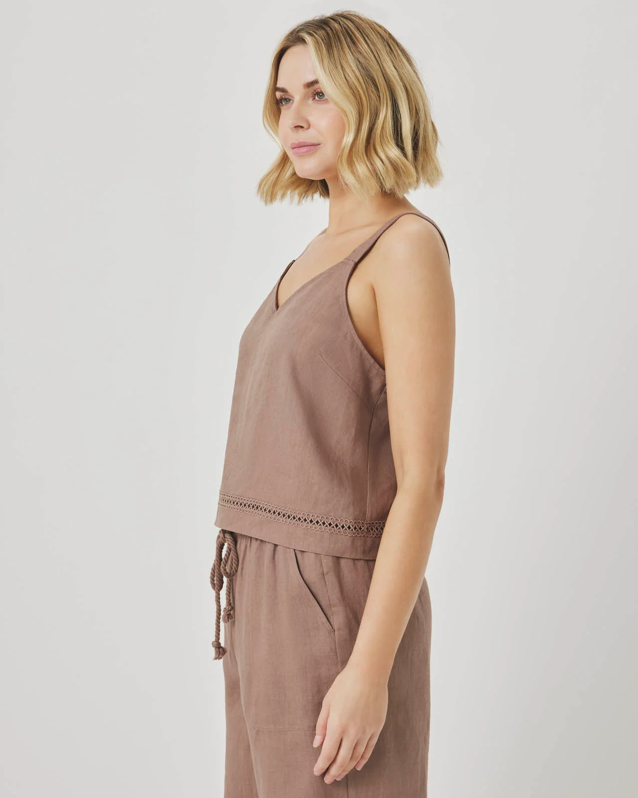 Stella Linen Trim Tank - Image 15
