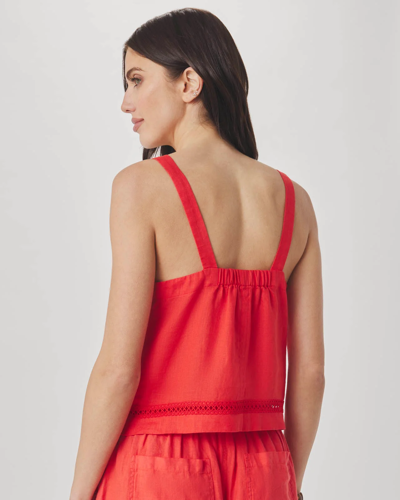 Stella Linen Trim Tank - Image 7