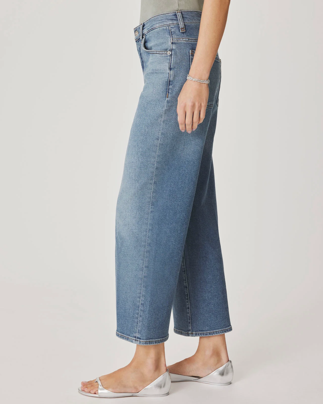 Straight Ankle Jean in Medium Wash - Image 3
