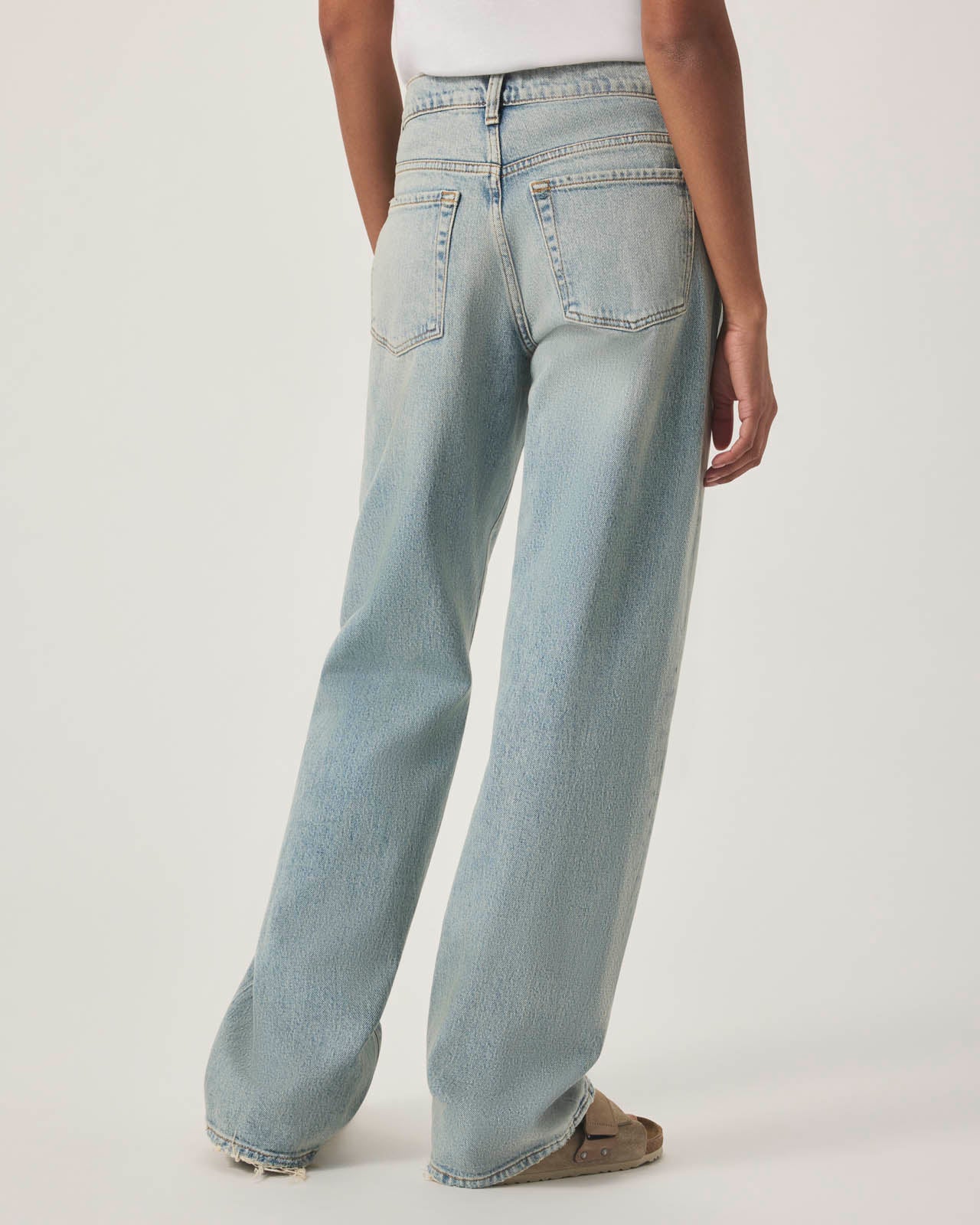 Straight Leg Worn Hem Jean - Image 5