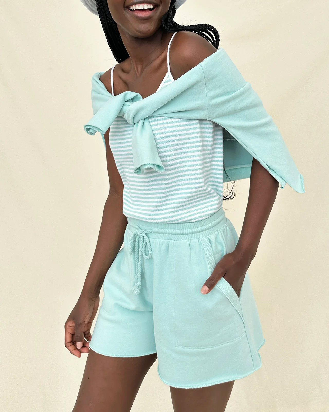 Stripe Beach Sweater Tank - Image 19