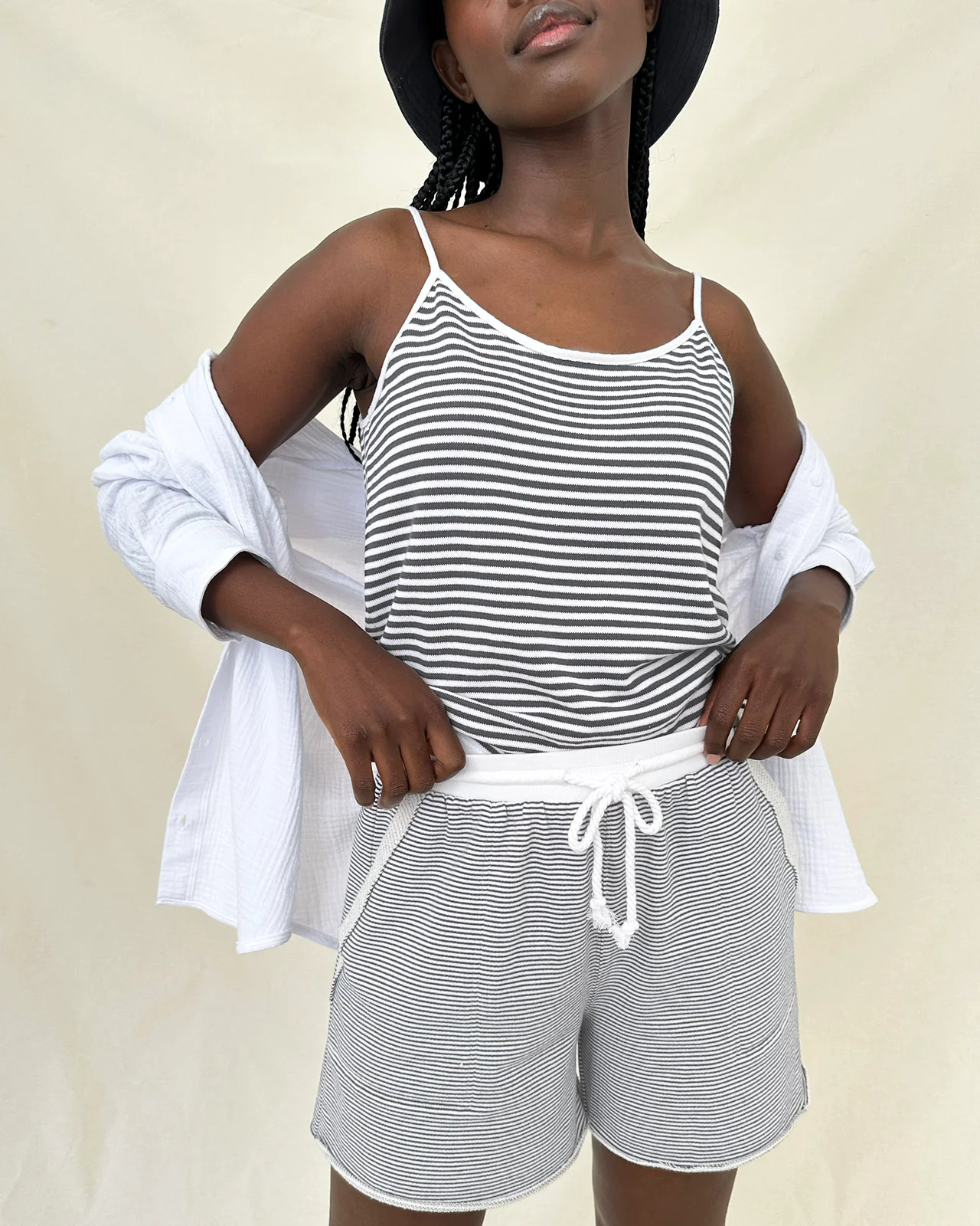 Stripe Beach Sweater Tank - Image 25