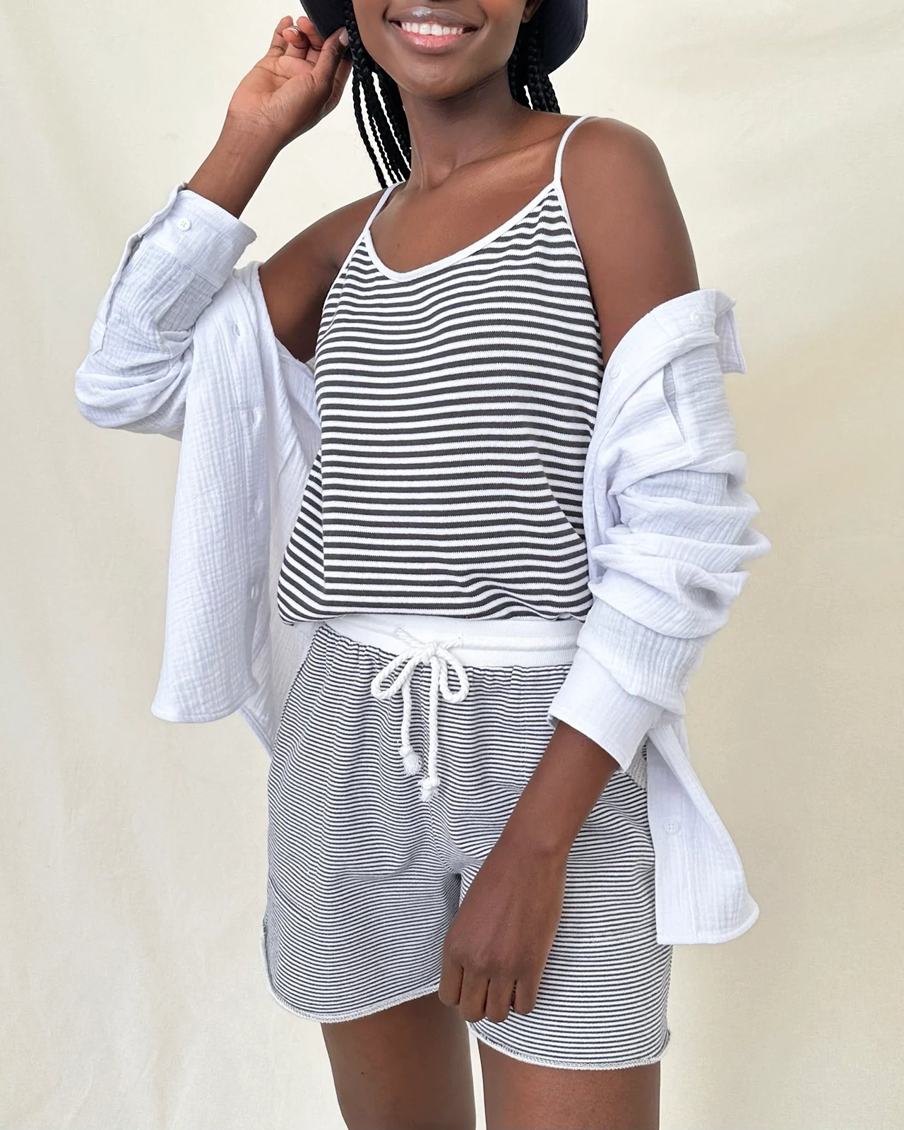 Stripe Beach Sweater Tank - Image 26