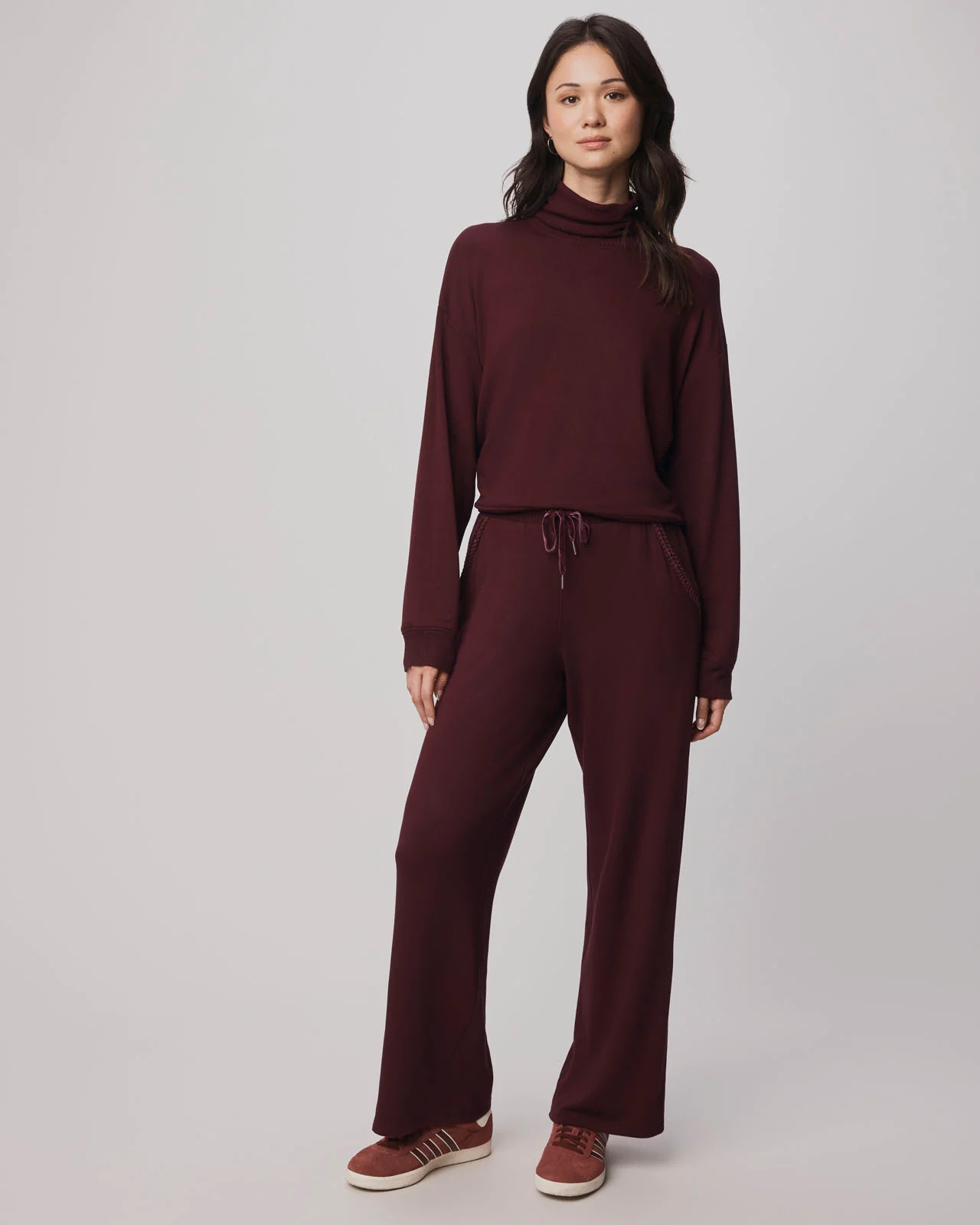Supersoft Trim Cowl Neck Sweater Using LENZING™ECOVERO™ Fibers - Image 13