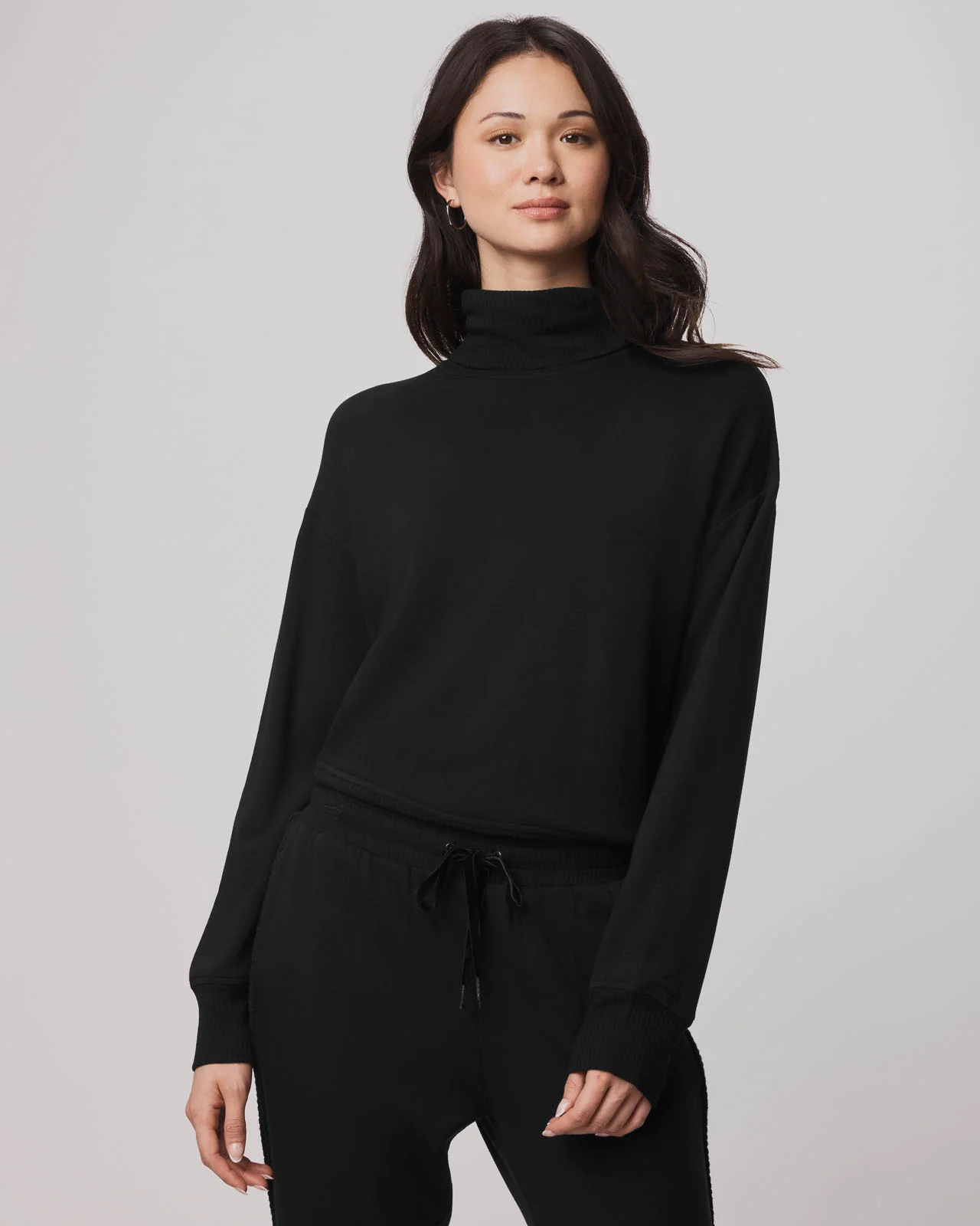 Supersoft Trim Cowl Neck Sweater Using LENZING™ECOVERO™ Fibers - Image 2