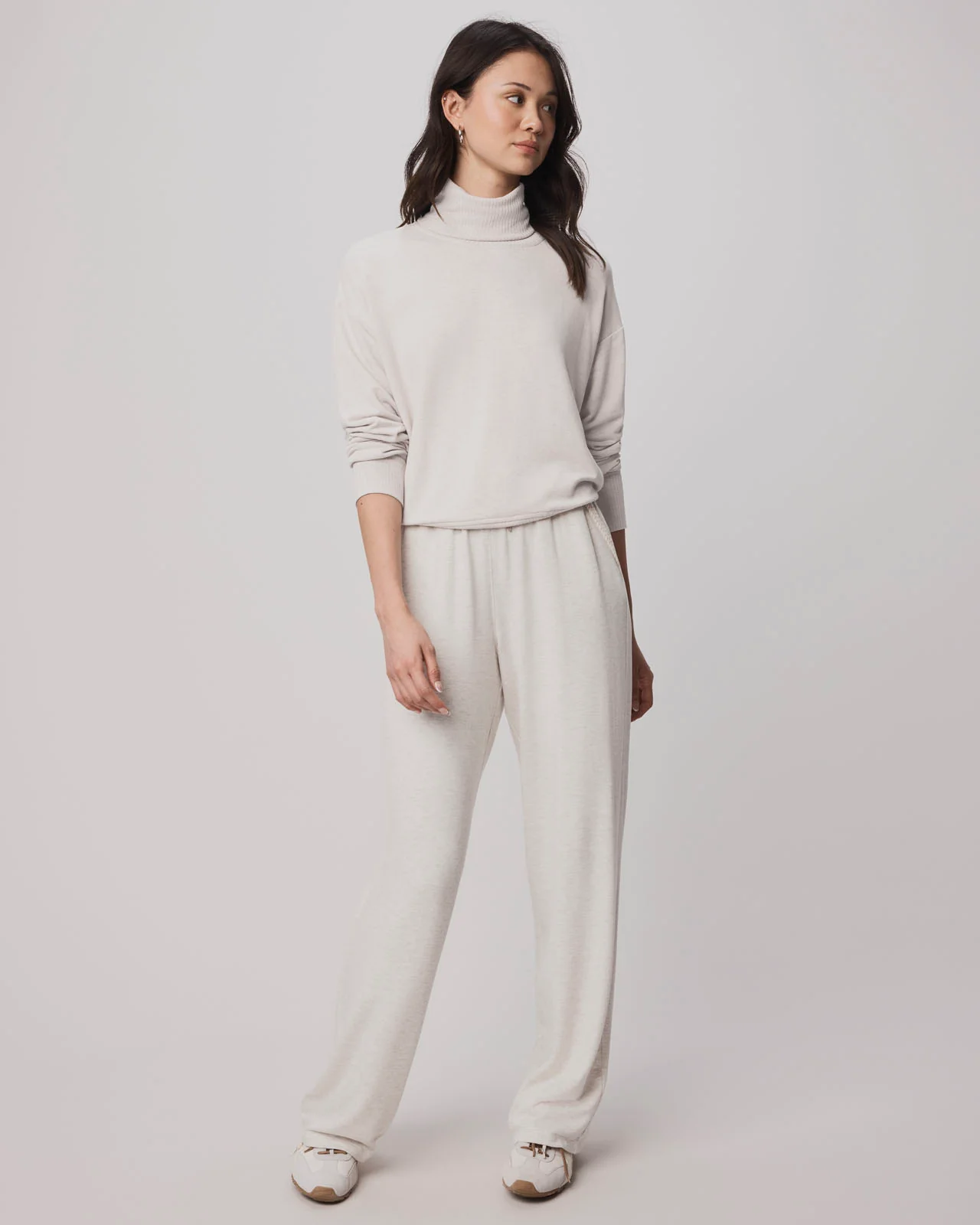 Supersoft Trim Cowl Neck Sweater Using LENZING™ECOVERO™ Fibers - Image 7