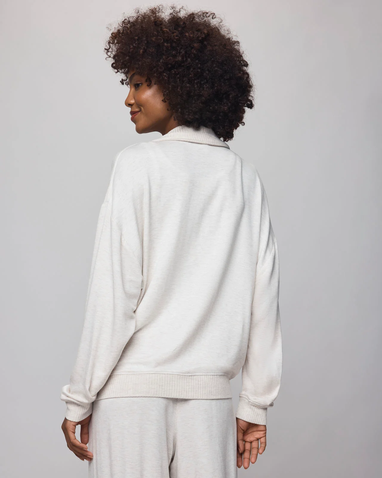 Supersoft Trim Zip Up Sweater Using LENZING™ECOVERO™ Fibers - Image 11