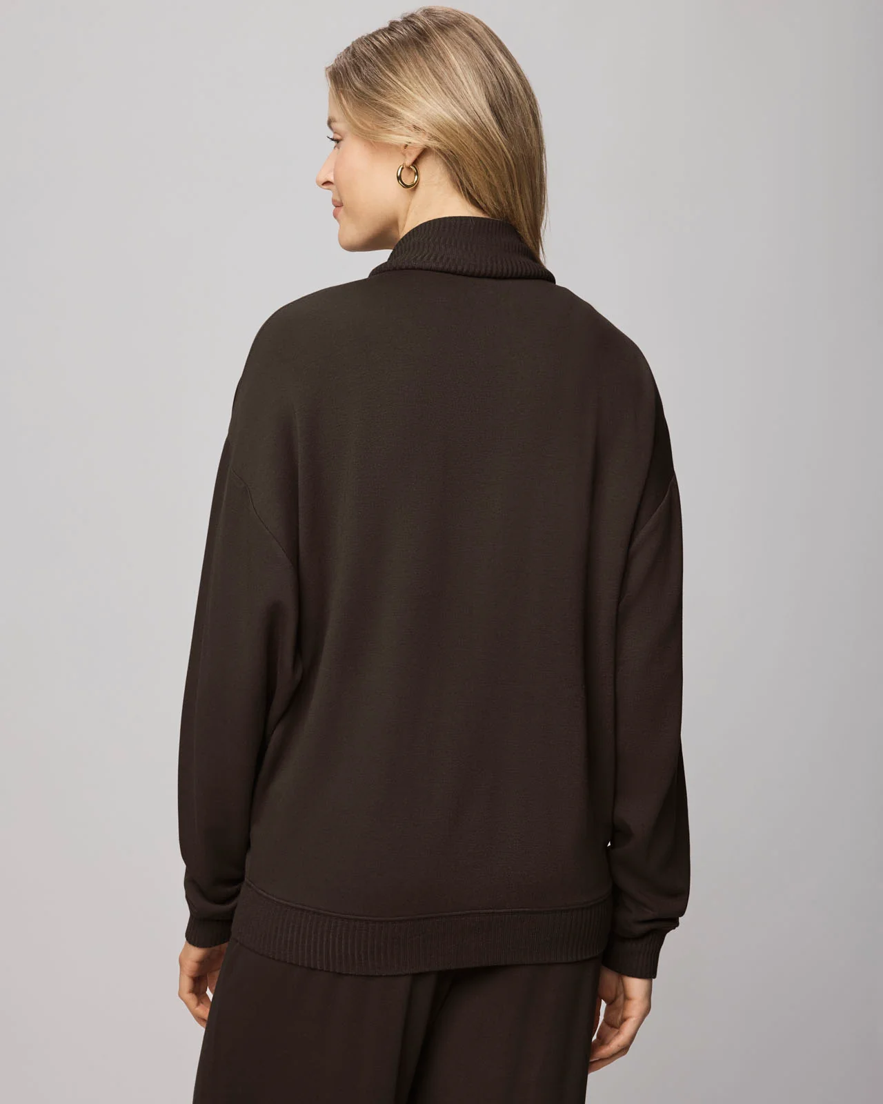 Supersoft Trim Zip Up Sweater Using LENZING™ECOVERO™ Fibers - Image 16