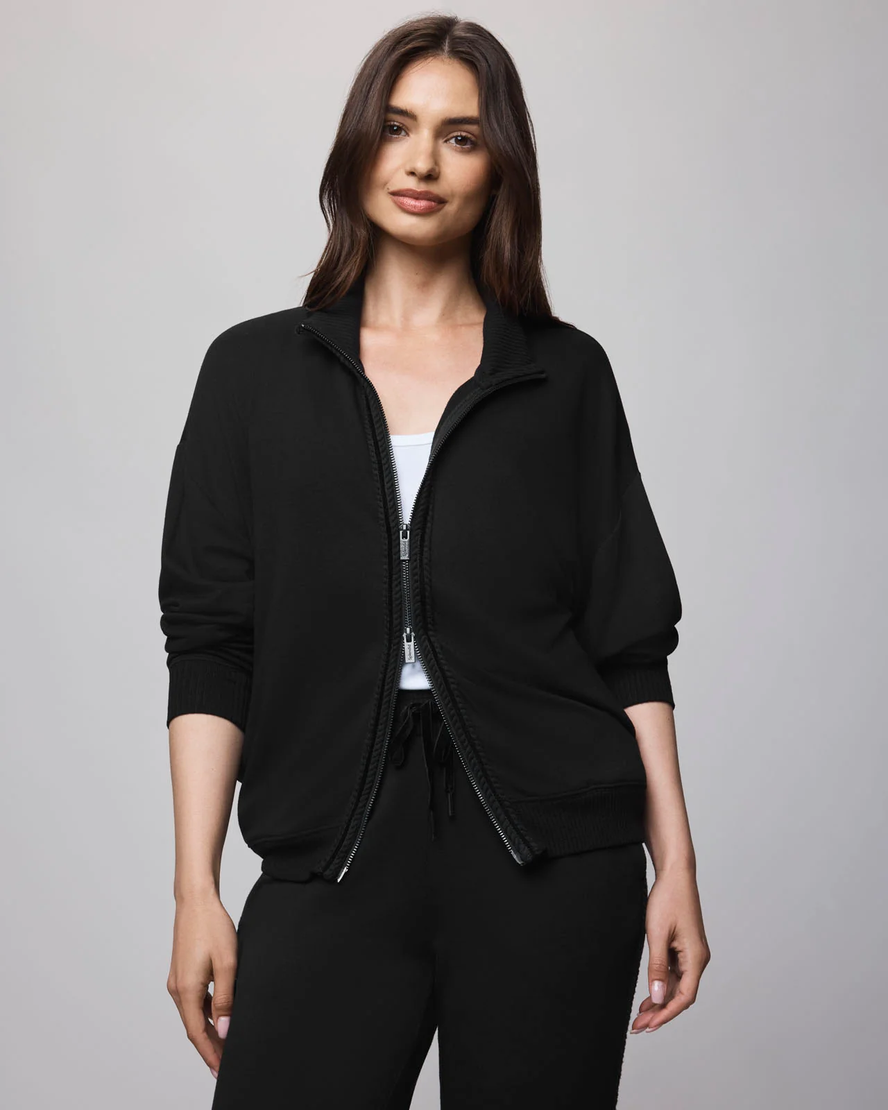 Supersoft Trim Zip Up Sweater Using LENZING™ECOVERO™ Fibers - Image 2