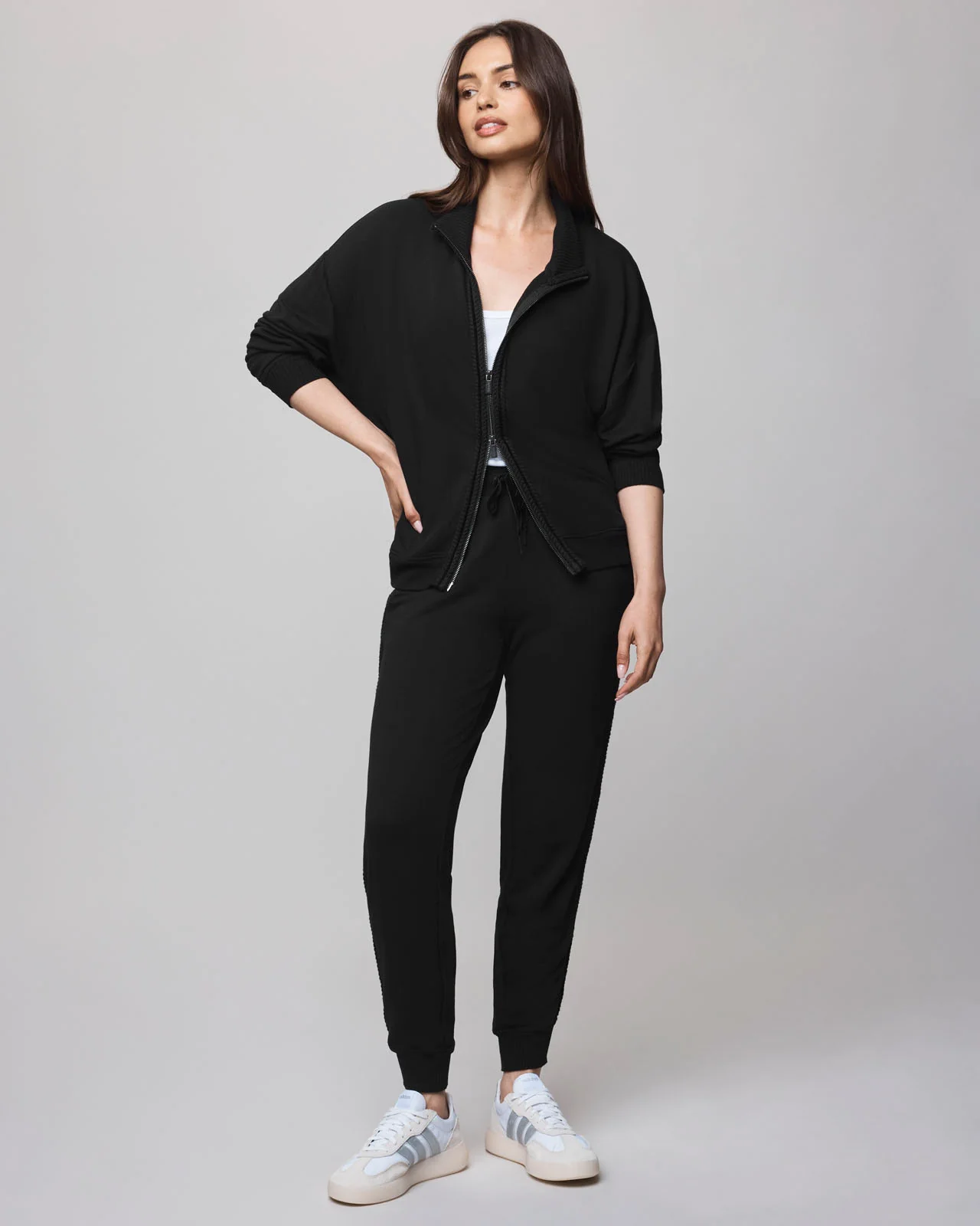 Supersoft Trim Zip Up Sweater Using LENZING™ECOVERO™ Fibers - Image 4