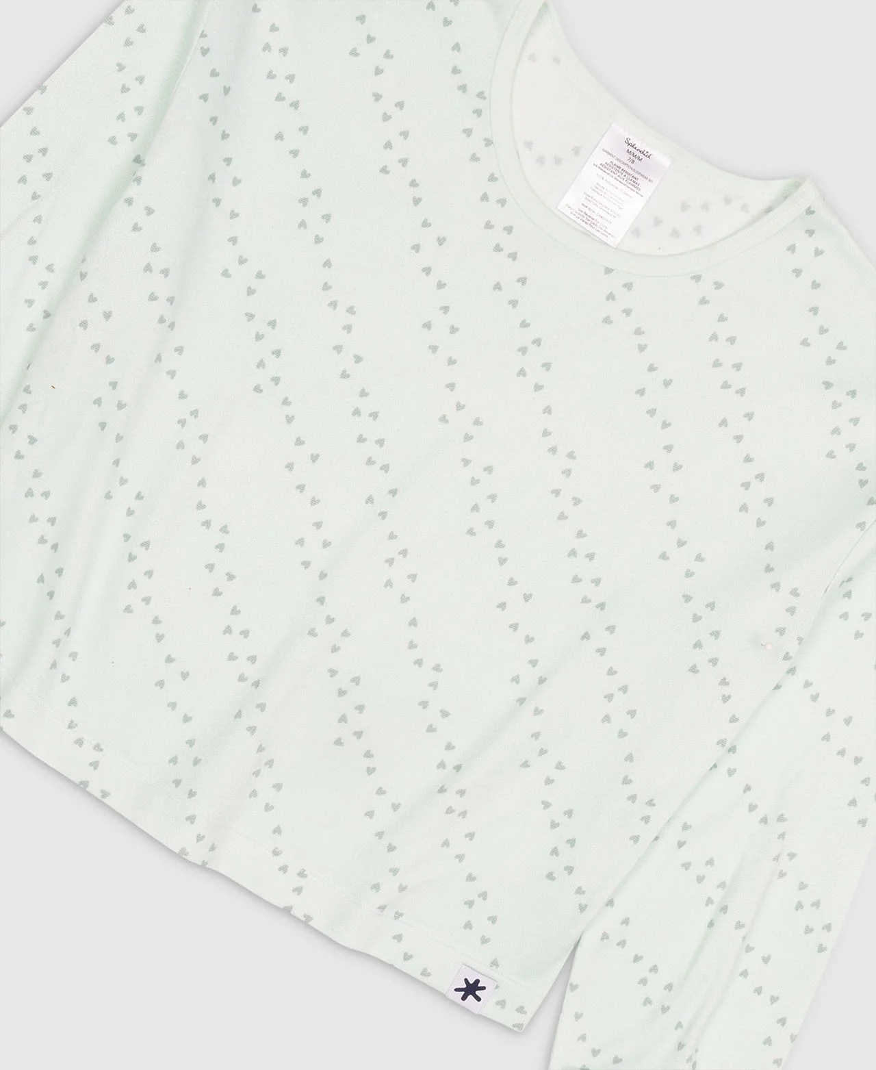 Girls Surf Hearts 3-Piece Brushed Jersey PJ Set - Image 2