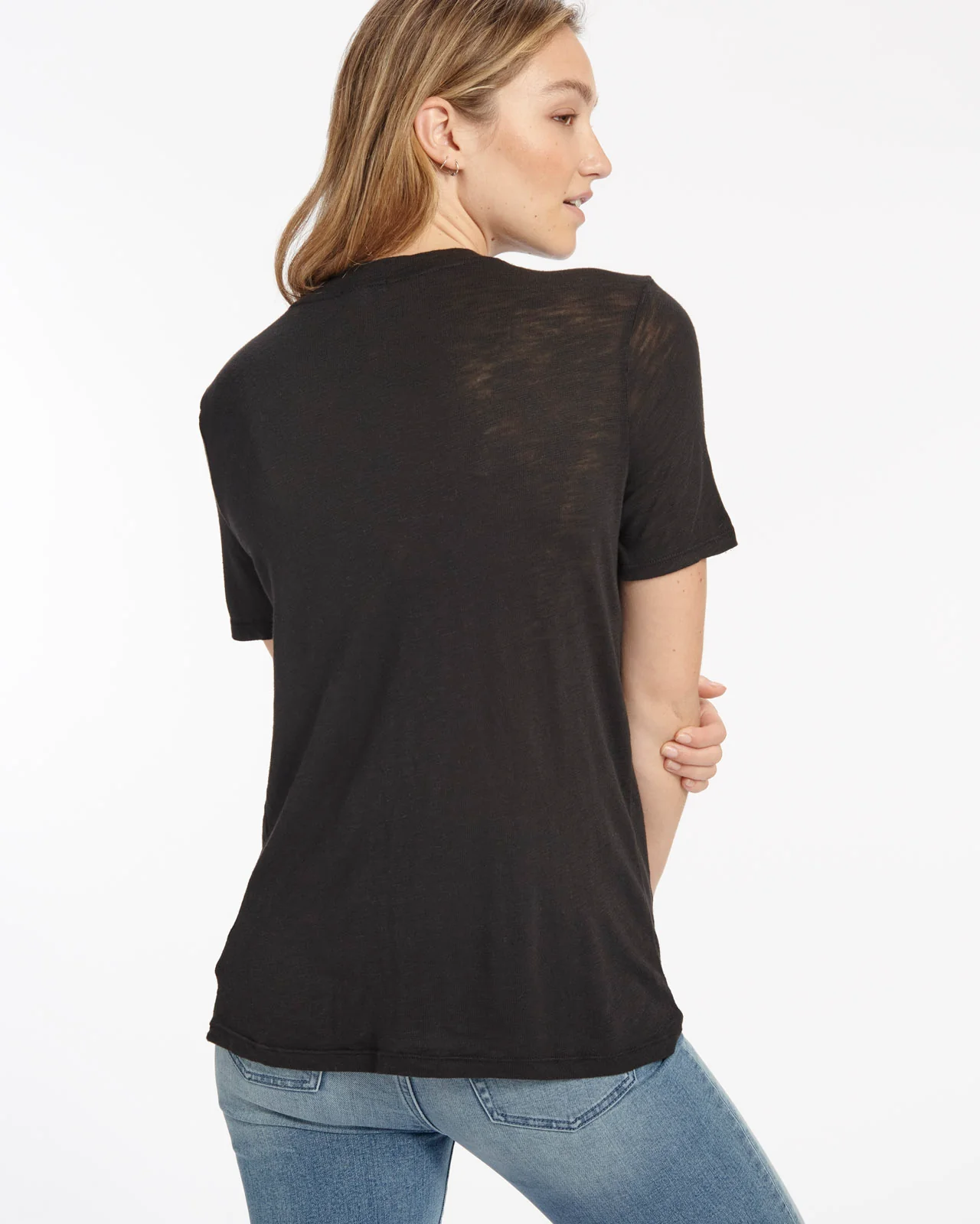 Everly Slub V-Neck Tee - Image 11