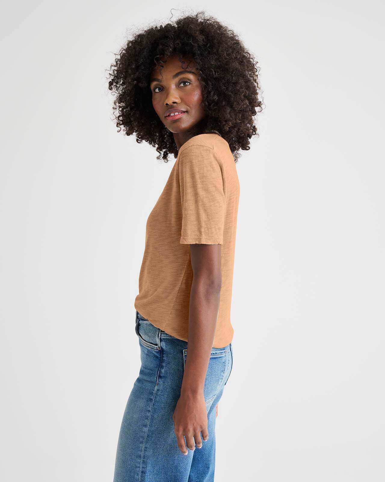 Everly Slub V-Neck Tee - Image 19