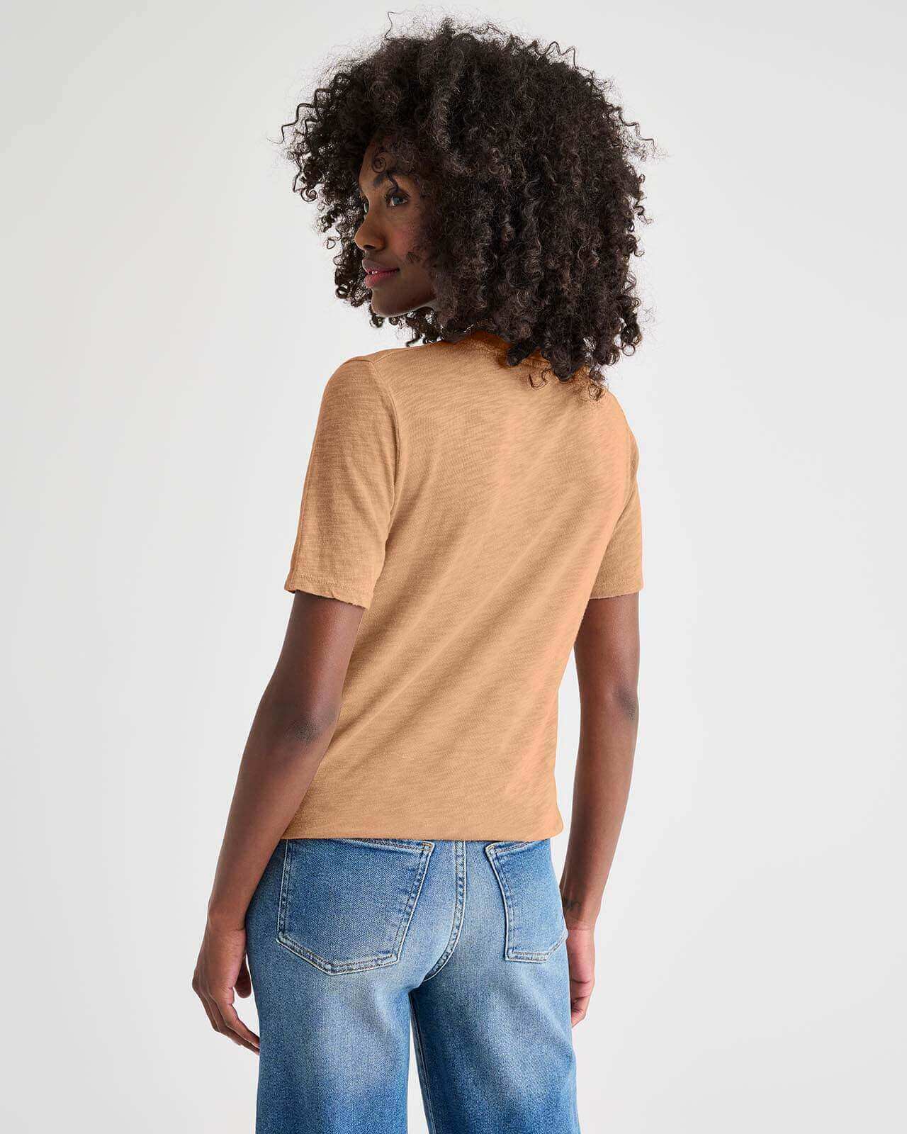Everly Slub V-Neck Tee - Image 20