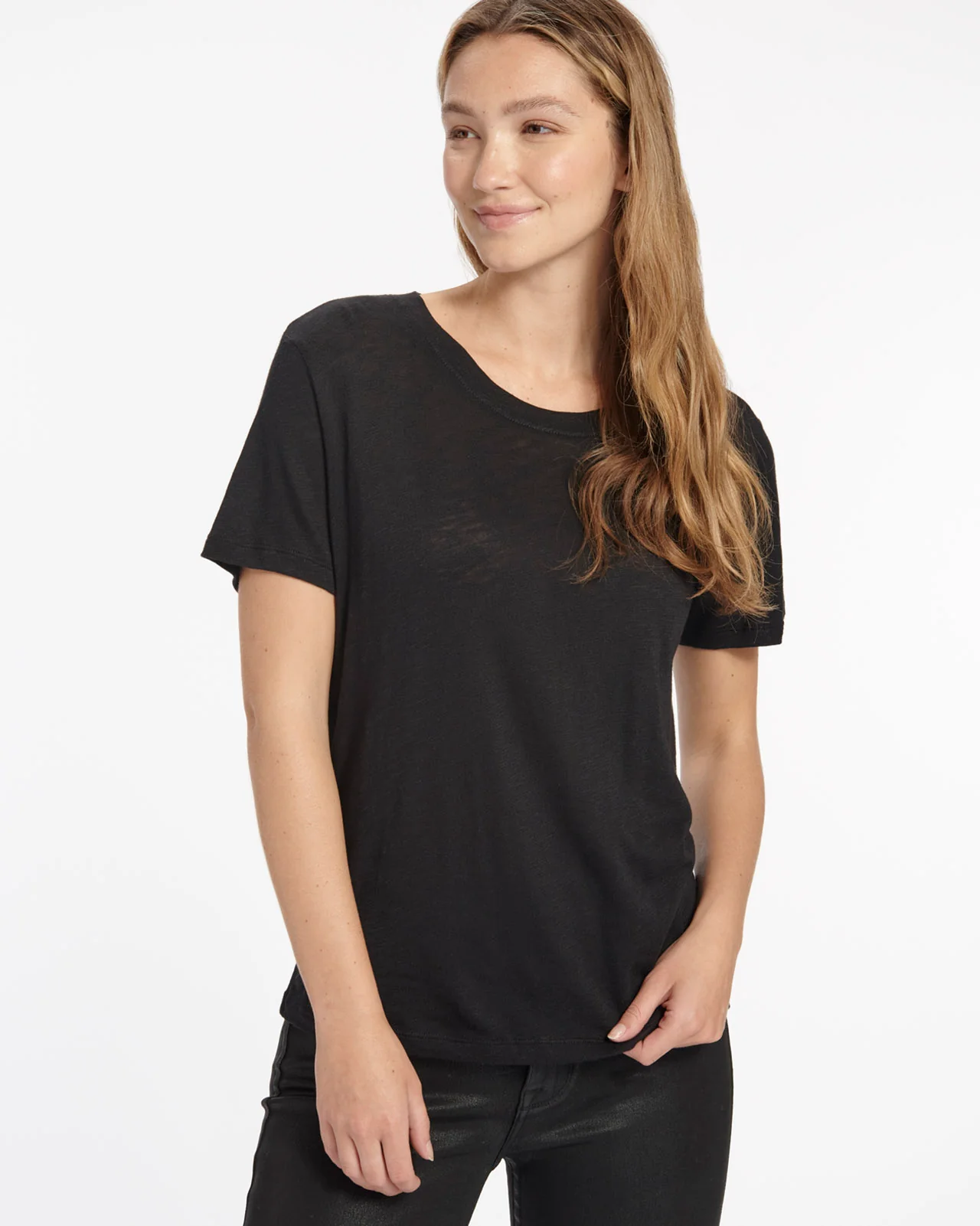 Zoe Slub Crew Neck Tee - Image 10