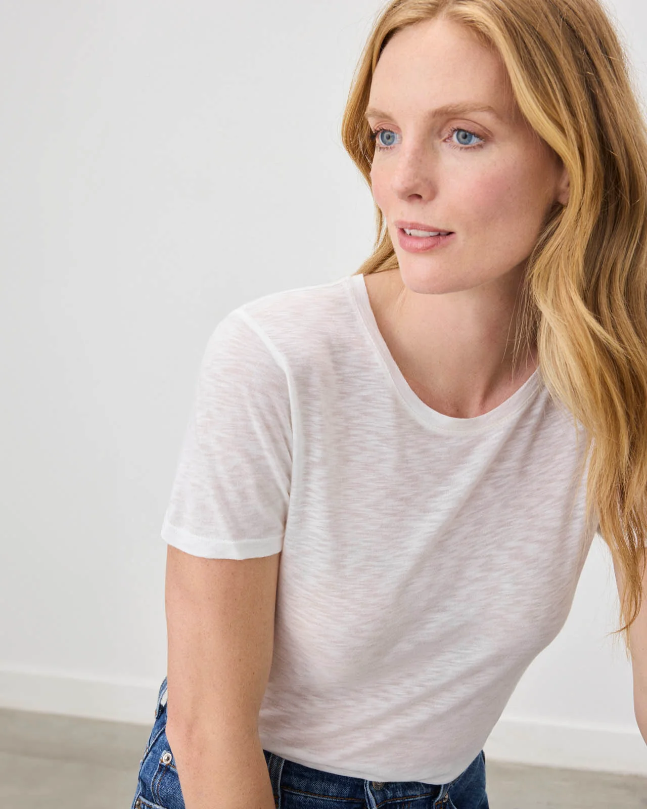 Zoe Slub Crew Neck Tee - Image 4