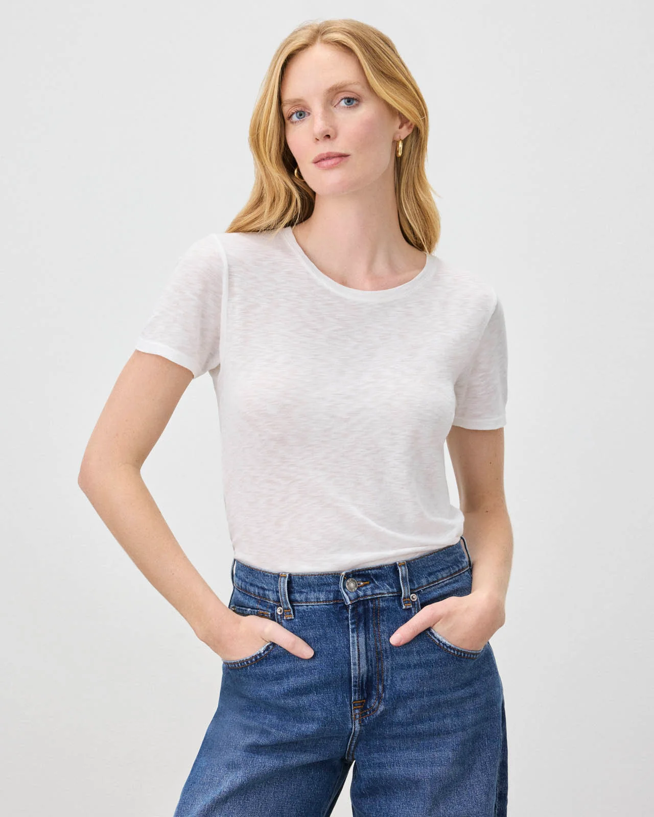 Zoe Slub Crew Neck Tee - Image 5