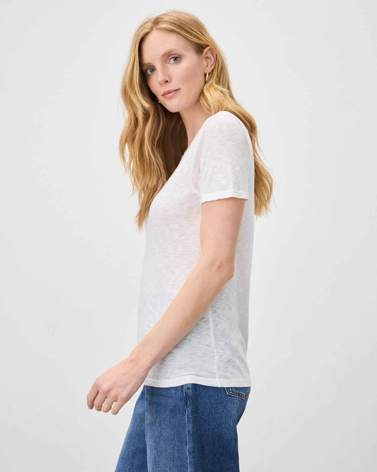 Zoe Slub Crew Neck Tee - Image 6
