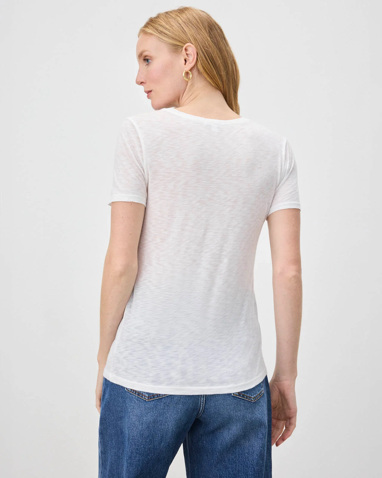 Zoe Slub Crew Neck Tee - Image 7