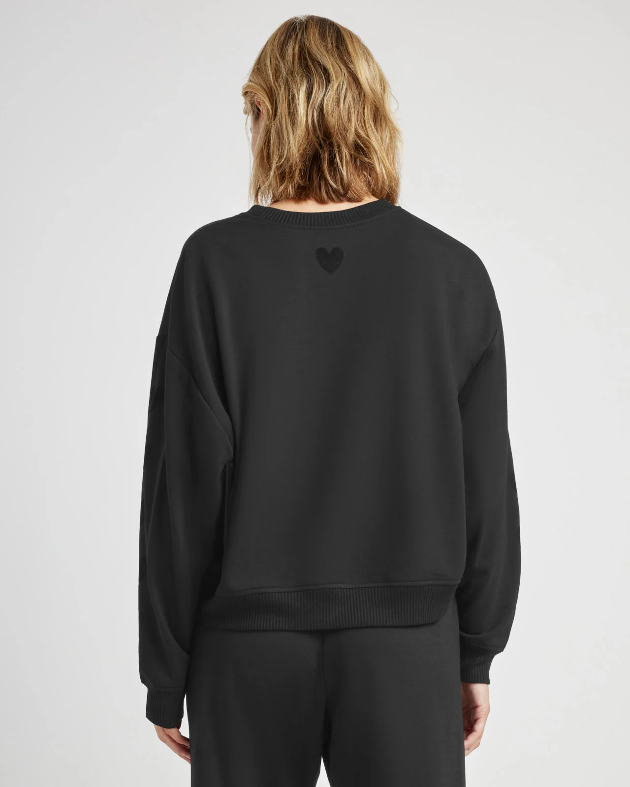 Tia Soft Fleece Heart Sweatshirt - Image 3