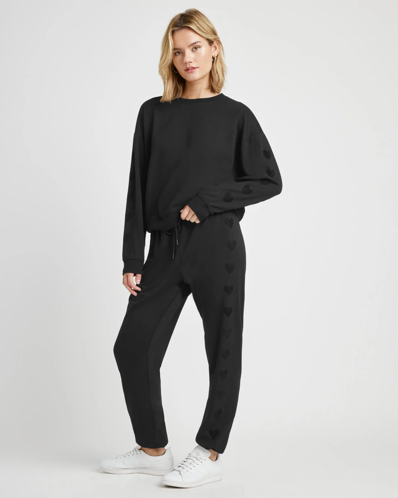 Tia Soft Fleece Heart Sweatshirt - Image 4
