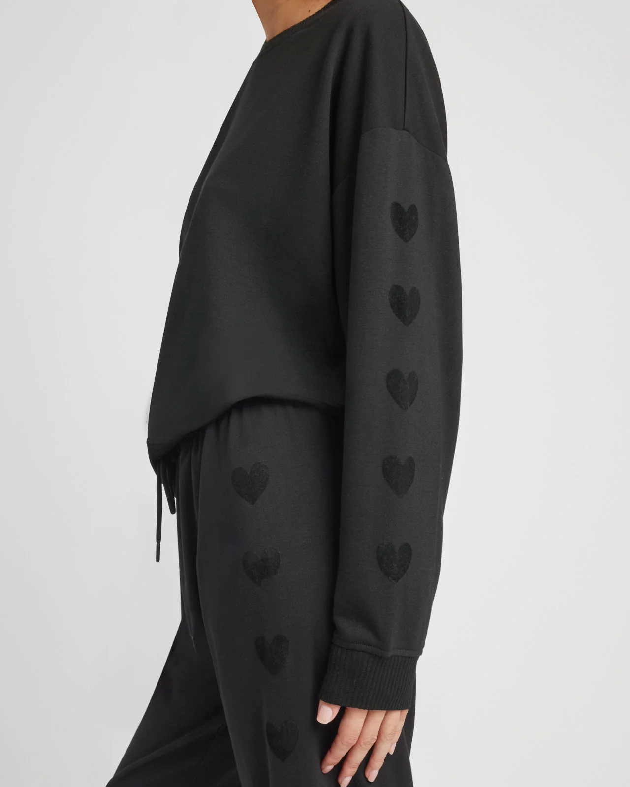 Tia Soft Fleece Heart Sweatshirt - Image 5