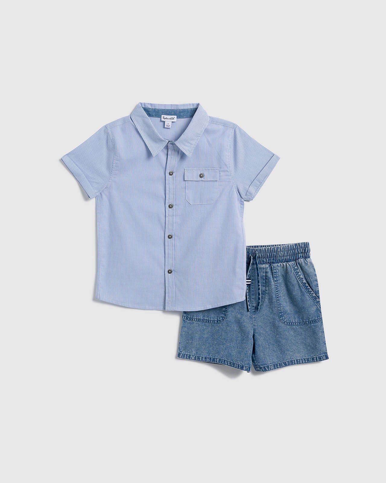 Toddler Boy Beach Shirt Set