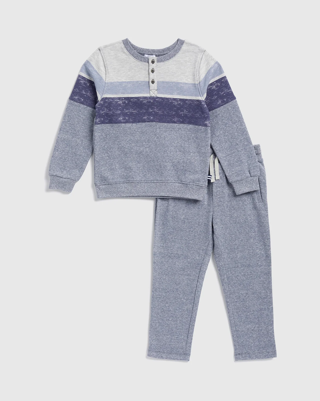 Toddler Boy Block Stripe Set - Image 2