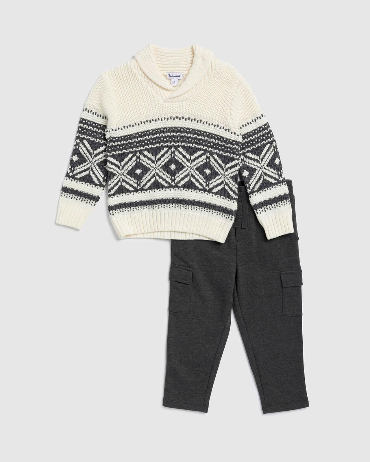 Toddler Boy Fair Isle Sweater Set - Image 2