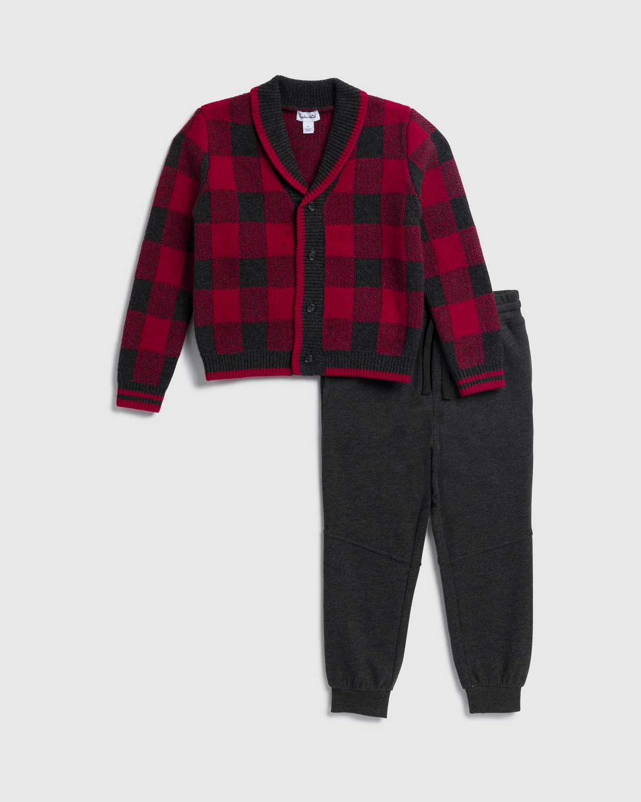 Toddler Boy Grandpa Cardigan Set