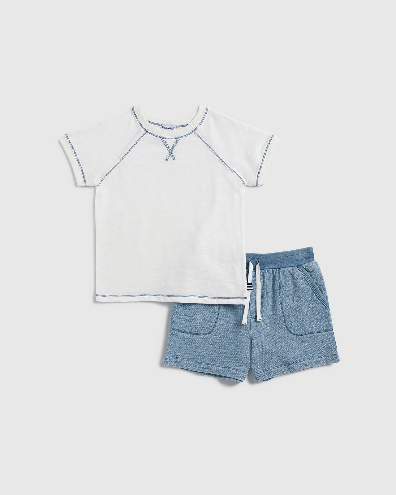 Toddler Boy Indigo Short Set