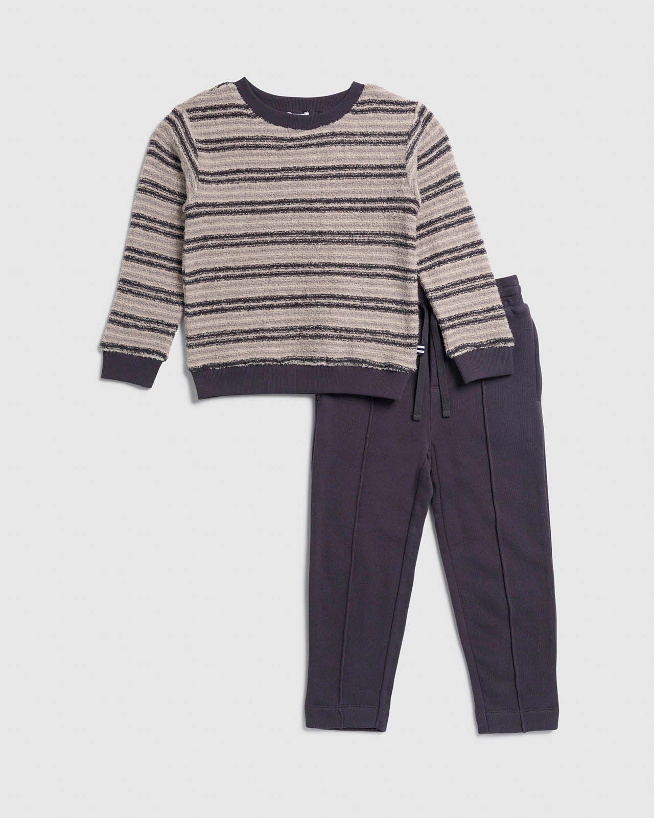 Toddler Boy Loopy Stripe Knit Longe Sleeve Set
