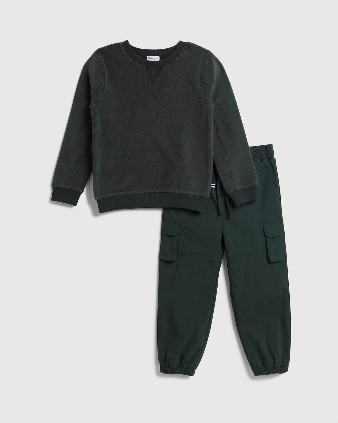 Toddler Boy Nylon Cargo Pant Set - Image 2