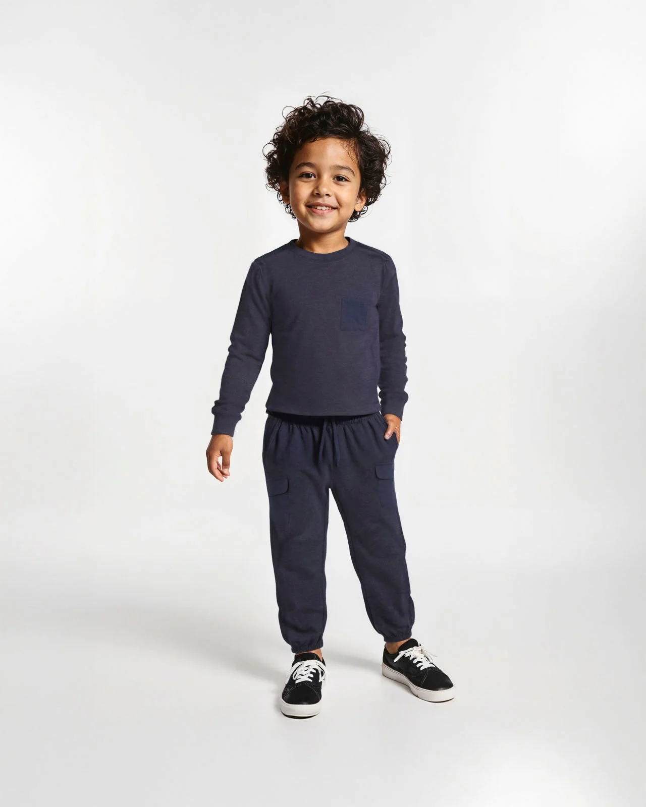 Toddler Boy Patch Cargo Jogger Set